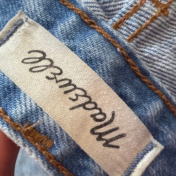 Madewell Curvy 90's Straight Jeans Denim Blue High Rise Zip Button Pocket Sz 29 - Picture 5 of 7